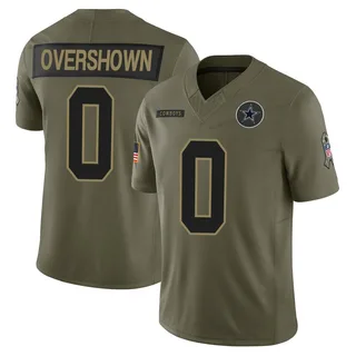 DeMarvion Overshown Dallas Cowboys Men's Limited 2025 Salute to Service Nike Jersey - Olive