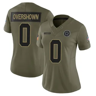 DeMarvion Overshown Dallas Cowboys Women's Limited 2025 Salute to Service Nike Jersey - Olive