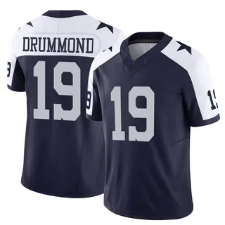 Dontario Drummond Dallas Cowboys Men's Limited Alternate Vapor F.U.S.E. Nike Jersey - Navy