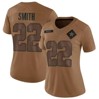 Emmitt Smith Dallas Cowboys Women's Limited 2023 Salute To Service Nike Jersey - Brown