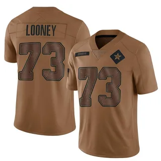 Joe Looney Dallas Cowboys Men's Limited 2023 Salute To Service Nike Jersey - Brown