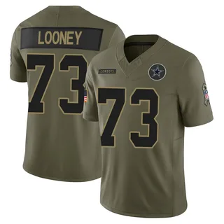 Joe Looney Dallas Cowboys Men's Limited 2025 Salute to Service Nike Jersey - Olive