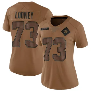 Joe Looney Dallas Cowboys Women's Limited 2023 Salute To Service Nike Jersey - Brown