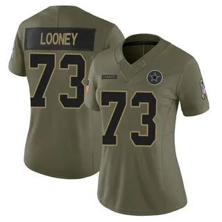Joe Looney Dallas Cowboys Women's Limited 2025 Salute to Service Nike Jersey - Olive