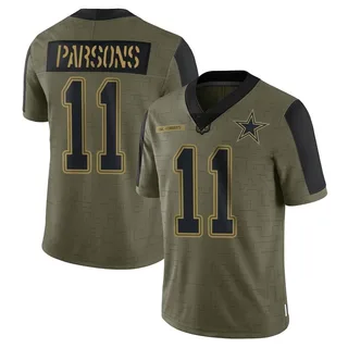 Micah Parsons Dallas Cowboys Men's Limited 2021 Salute To Service Nike Jersey - Olive