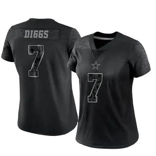 Trevon Diggs Dallas Cowboys Women's Limited Reflective Nike Jersey - Black