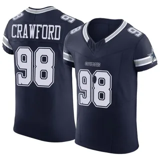 Tyrone Crawford Dallas Cowboys Men's Elite Vapor F.U.S.E. Nike Jersey - Navy