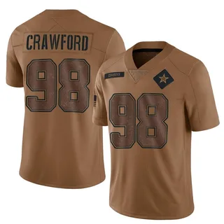 Tyrone Crawford Dallas Cowboys Men's Limited 2023 Salute To Service Nike Jersey - Brown