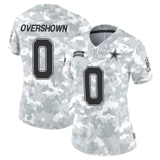Women's DeMarvion Overshown Dallas Cowboys Women's Limited Arctic Camo 2024 Salute to Service Nike Jersey